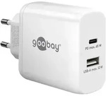Goobay USB-CTM PD Dual-Schnellladeger&auml;t (65 W) wei&szlig; - 1x USB-CTM-Anschluss (Power