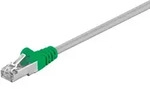 Goobay CAT 5e, F/UTP Cross-Patchkabel, Grau, Gr&uuml;n