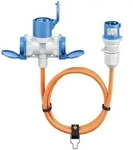 Goobay CEE-Adapterleitung, CEE-Stecker auf 1x CEE-Kupplung und 2x