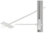 Goobay Kabelbinder mit Beschriftungsfeld - Beschriftungsfeld 2,5 cm lang und 8 mm