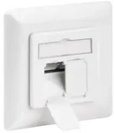 Goobay CAT-6-Unterputzdose (UP) - 2x RJ45-Anschl&uuml;sse, geschirmt, Klemmleiste...