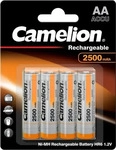 Camelion AA, Mignon, LR6, NiMH Akku mit bis zu 2500mAh in 4er Blisterverpackung,