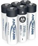 Ansmann Photo NiMH Akku Mignon AA, 2400 mAh, 1,2 Volt, 6er Sparpack, perfekt f&uuml;r