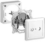 Goobay Komplettset: 2-Loch Antennen-Stich-/End-Dose - inkl. Abdeckung und...