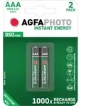 Agfaphoto Akku NiMH, Micro, AAA, HR03, 1.2V/950mAh Instant Energy, Pre-charged,