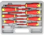 Elektro-Schraubendreher-Satz 8 teilig inklusive Phasenpr&uuml;fer