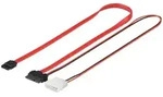 Goobay HDD S-ATA SlimLine Kabel 1,5 Gbit/s/3 Gbit/s 2in1 - SATA Slimline Stecker >