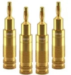 Clicktronic Bananen-Stecker - Premium-Adapter | Bananen-Stecker | 6,0 mm2