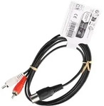 Audio-Video-Kabel 1,5 m 5-polig DIN-Stecker > 2 x Cinch-Stecker
