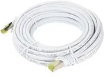 Goobay RJ45 Patchkabel CAT 6A S/FTP (PiMF), 500 MHz mit CAT 7 Rohkabel, wei&szlig;