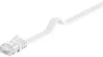 Goobay CAT 5e Flach-Patchkabel, U/UTP, wei&szlig;