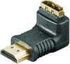 Goobay HDMITM-Winkeladapter, vergoldet - HDMITM-Buchse (Typ A) > HDMITM-Stecker (Typ