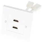 HDMITM-Wanddose 2x HDMITM-Buchse (Typ A) > 2x HDMITM-Buchse (Typ A) 86mm x 86mm