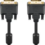 DVI-D Full HD Kabel Dual Link, vergoldet DVI-D-Stecker Dual-Link (24+1 pin) >