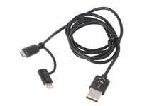 Varta 2in1 Lade- und Sync Kabel USB zu Micro USB und zu Lightning 100cm, Made...