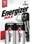 Energizer Batterie Alkaline, Baby, C, LR14, 1.5V Max, Retail Blister (2-Pack)