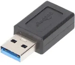 USB 3.0 SuperSpeed Adapter auf USB-C, schwarz USB-C-Buchse > USB 3.0-Stecker (Typ A)