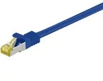 Goobay RJ45 Patchkabel CAT 6A S/FTP (PiMF), 500 MHz mit CAT 7 Rohkabel, Blau
