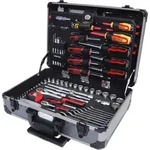 KS Tools Universal Werkzeugkoffer 1/4" + 1/2", 130-tlg., Aluminium, 911.0630