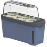 Gusta Garden Kr&auml;utertopf Harry Herbs mit Anzuchthaube, ca. B36/H25/T15 cm, Blau