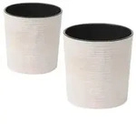 Siena Garden Kunststoff-Topf-Set ECO Lens, rund, ca. &Oslash;25/H25 & &Oslash;30/H30,5 cm,