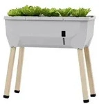 Gusta Garden Mini-Hochbeet Sammy Salad, ca. B79/H75/T37,5 cm, Hellgrau