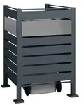 Westmann M&uuml;lltonnenverkleidung Planum 1er Box, ca. B90/H120/T90 cm, Anthrazit