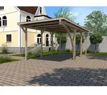Weka Carport 606 A, Natur