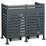 Westmann M&uuml;lltonnenverkleidung Planum 2er Box, ca. B170/H150/T90 cm, Anthrazit