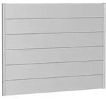 Biohort Sichtschutz, ca. B180/H135 cm, Silber
