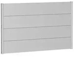 Biohort Sichtschutz, ca. B150/H90 cm, Silber
