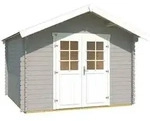 Weka Gartenhaus 209 Gr. 2,5, ca. B333/H261/T310 cm, Hellgrau