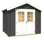 Weka Gartenhaus 209 Gr. 1,5, ca. B288/H254/T234 cm, Dunkelgrau