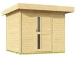 Weka Designhaus 172 Gr. 1, ca. B275/H226/T314 cm, Natur