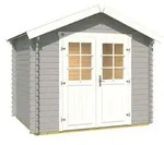 Weka Gartenhaus 209 Gr. 2, ca. B288/H254/T284 cm, Hellgrau