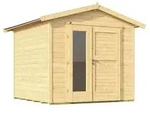 Weka Gartenhaus 224 A Gr. 2, ca. B280/H230/T263 cm, Natur