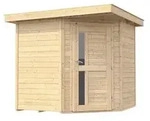 Weka Gartenhaus 229 A Gr. 1, ca. B244/H217/T244 cm, Natur