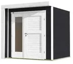 Weka Gartenhaus 262 B, ca. B214/H218/T215 cm, Dunkelgrau