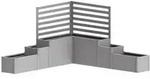 Biohort Hochbeet DaVinci Version 1, ca. B299/H168/T299 cm, Silber