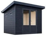 Wolff Finnhaus Ger&auml;tehaus Nives 2724, ca. B300/H237/T277 cm, Anthrazit,...
