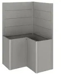 Biohort Sichtschutz Belvedere L100, ca. B102/H91/T102 cm, Quarzgrau