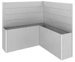 Biohort Sichtschutz Belvedere L200, ca. B201/H91/T201 cm, Silber