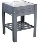 Wagner Holz-Hochbeet GreenBOX light, ca. B53,5/H70/T53,5 cm, Dunkelgrau