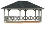 Palmako Pavillon Betty ca. B701/H362/T551 cm, Grau
