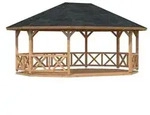 Palmako Pavillon Betty ca. B701/H362/T551 cm, Braun