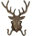 Dehner Gusseisen-Hirsch mit Haken, Braun