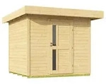 Weka Designhaus 172 Gr. 2, ca. B275/H226/T375 cm, Natur