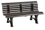 Blome Bank Helgoland, 3-Sitzer, Braun