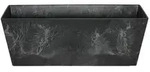 Artstone Kunststoff-Blumenkasten Ella, Schwarz