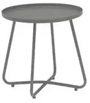 Dehner Beistelltisch Ibiza, ca. &Oslash;45/H45 cm, Anthrazit